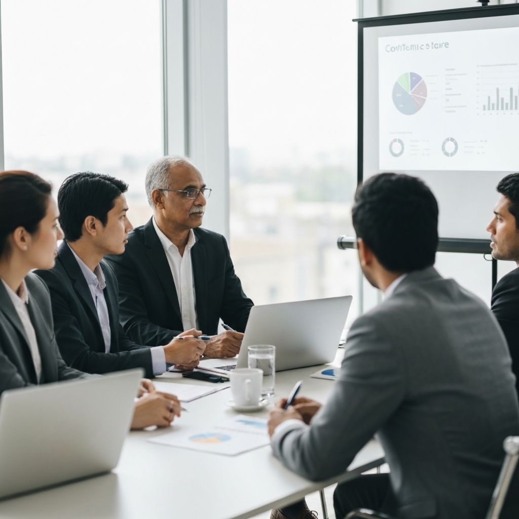 Professional business meeting